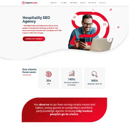 Portfolio: moderan WordPress sajt za Digital Scarlet