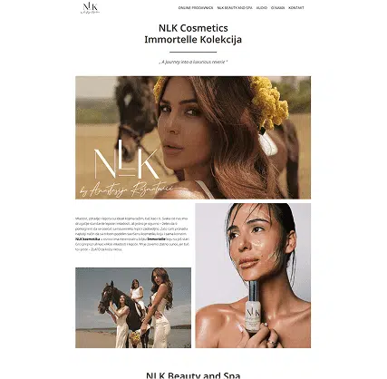 Portfolio: moderan WordPress sajt za premium kozmetički brend